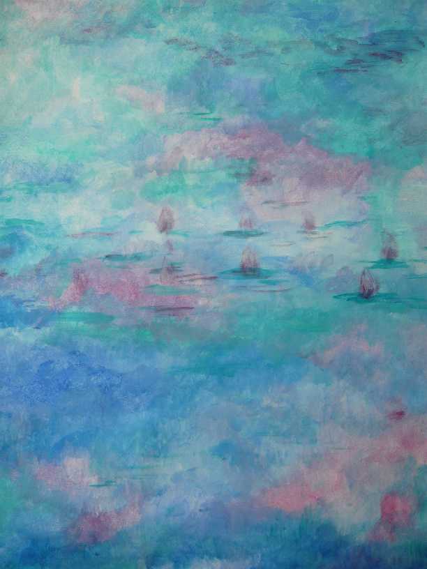 161 Vodní hladina / The Waterlevel / 40 x 59 cm / akryl na papíře / acrylic on paper