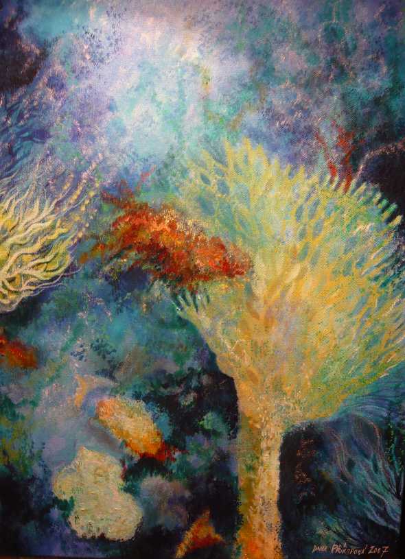 82 MořeI / Sea I / 50 x 65 cm / olej na plátně / oil on canvas