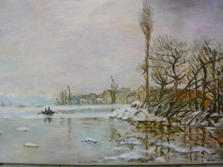 173 Jezero v zimě / Winter Lake - copy / 26 x 40 cm / olej na plátně / oil on canvas