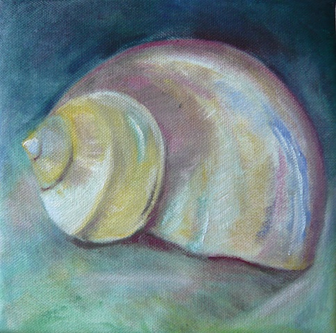 202 Lastura / The Shell / 19 x 19 cm / olej na plátně / oil on canvas