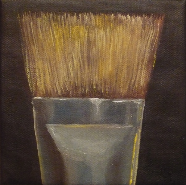 262 Štětec / The Brush / 19 x 19 cm / olej na plátně / oil on canvas