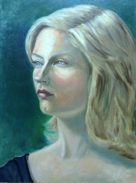358 Portrét / Portrait / olej na desce / oil on board