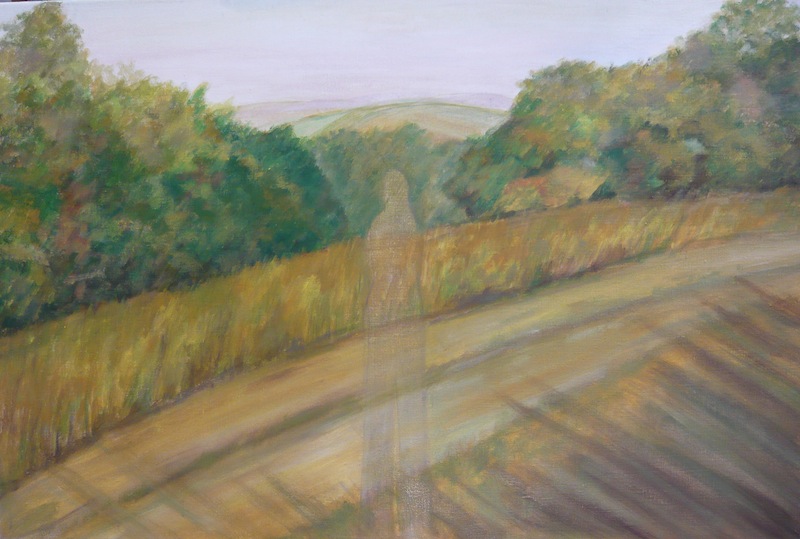 Člověk v krajině, krajina v člověku / 60 x 90 cm / akryl na plátně