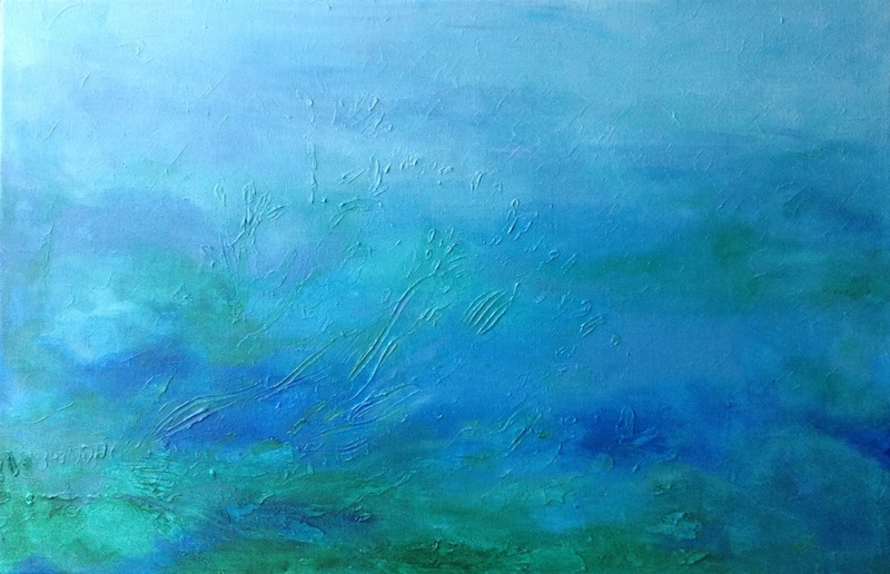 389Sea / Moře / 59 x 91 / akryl na plátně/acryl on canvas - PRODÁNO/SOLD