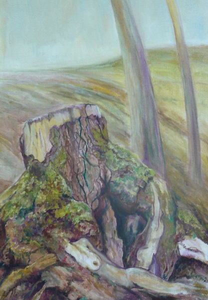 232 Postavy skryté v krajině /Figures hidden in land / 60 x 80 cm / olej na plátně / oil on canvas